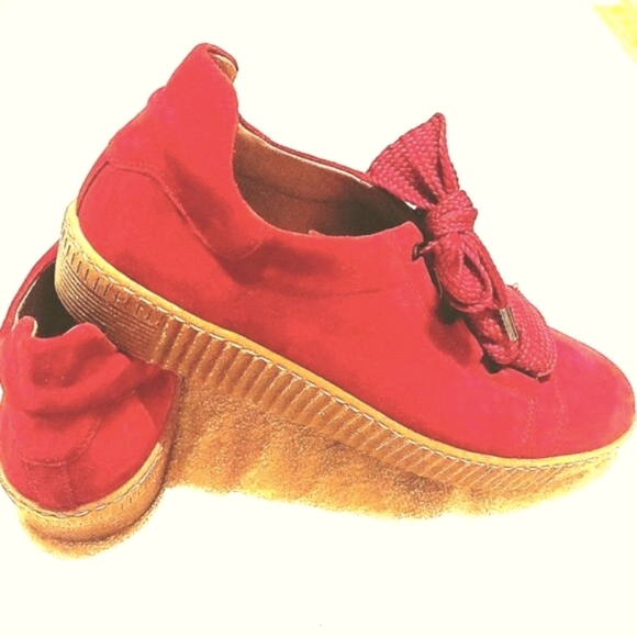 Gabor burgundy suede sneakers. US11.5 = UK9.5 = EU43 - Picture 1 of 5
